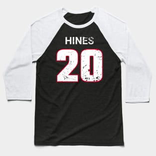 Nyheim Hines 20 Jersey Number Distressed Baseball T-Shirt